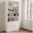 Bookshelf with Bottom 2 door Cupboard 